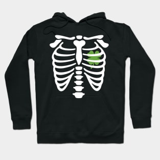 X-ray Irish Shamrock heart Hoodie